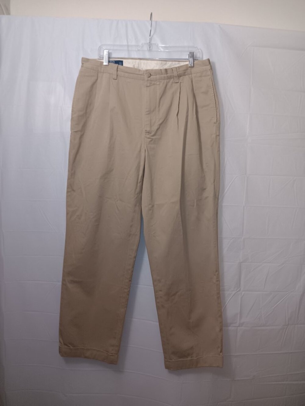 POLO RALPH LAUREN HAMMOND CUFFED HEM KHAKI PANTS - Picture 6 of 13